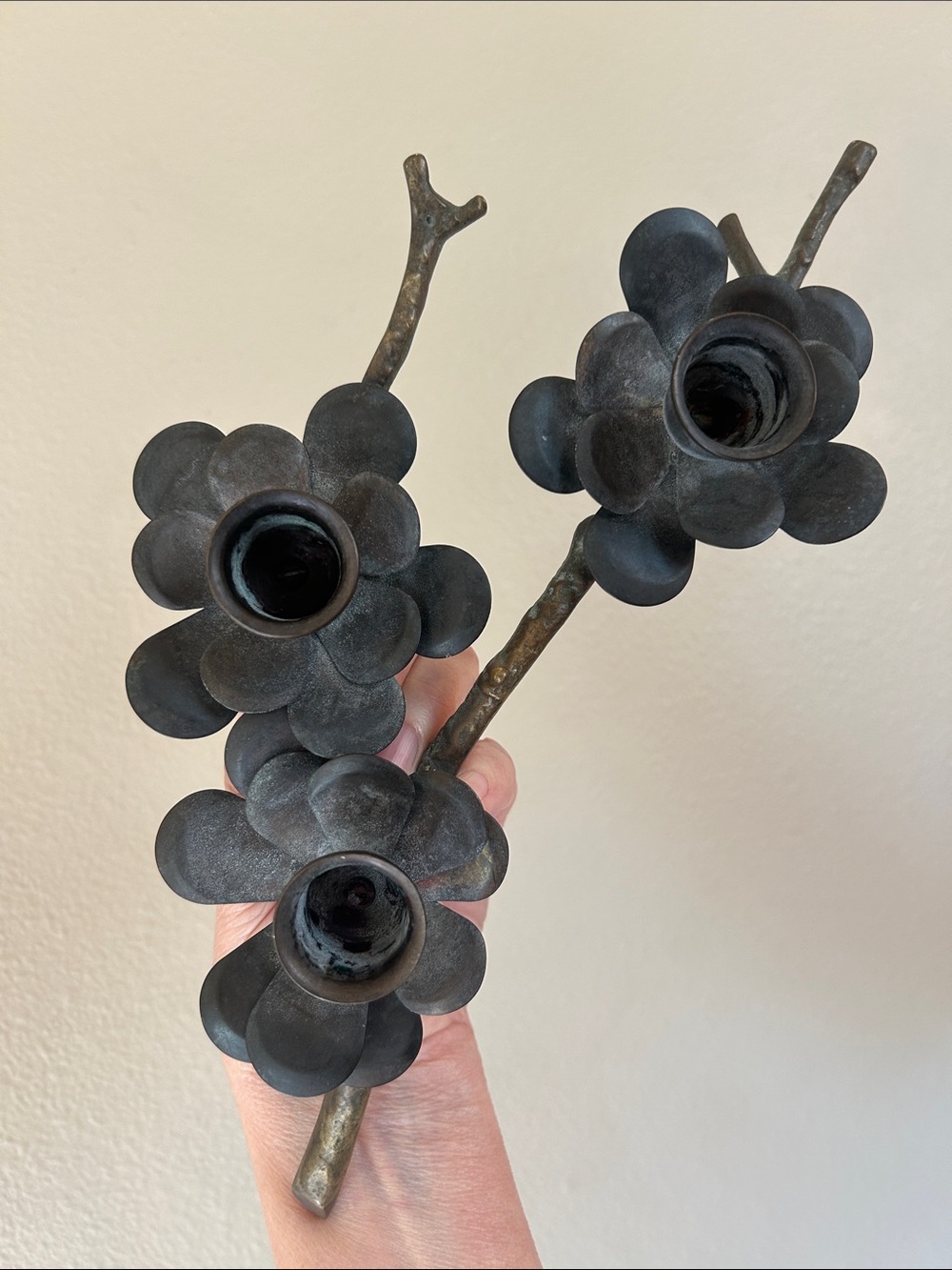 Vintage Floral Branch Table Candelabra